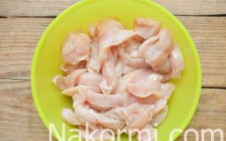 Рецепт бефстроганов из курицы со сметаной