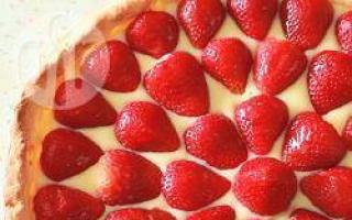 Receta deliciosa de tarta de fresas