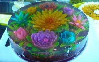 Transparent jelly is a work of art!
